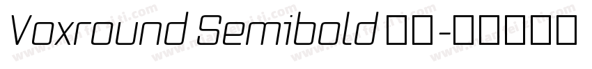 Voxround Semibold 字体字体转换